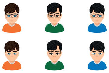 cute and charismatic boy head set