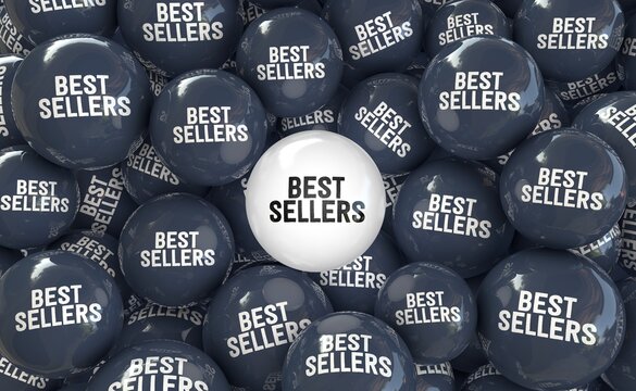 Best sellers, best sellers visual design - Social Media background image.