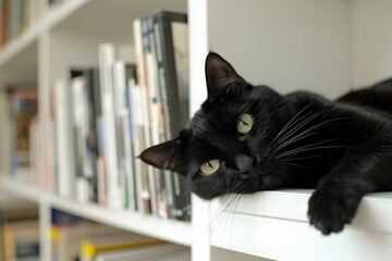 black cat antics, taking over your furniture