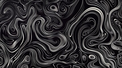 Hand drawn black pattern abstract background