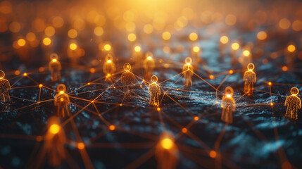 abstract futuristic design of colorful pins connected to each other, connectivity and synergy concept
