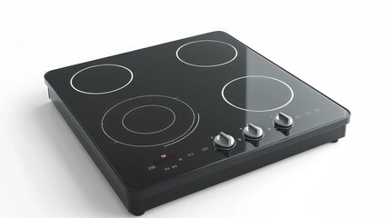 Fototapeta premium Electric hob isolated on white
