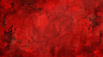 Obraz premium Wide Angle Bright Grunge Decorative Red Background. isolated on a solid red background. Illustrations