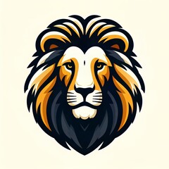Obraz premium Animal logo, Cute mascot, Vector illustration, Wildlife emblem