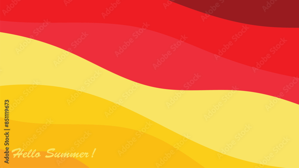 Poster abstract background design with summer color theme, with wavy patterns,abstract summer wave backgrou