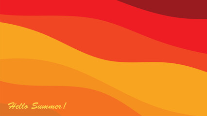 Abstract background design with summer color theme, with wavy patterns,Abstract summer wave background,