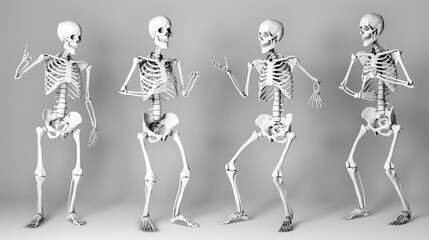 Two man skeleton dance and enjoy.