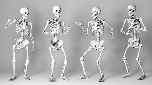 Two man skeleton dance and enjoy.