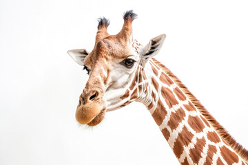 Obraz premium Close-Up of a Giraffe's Face and Neck