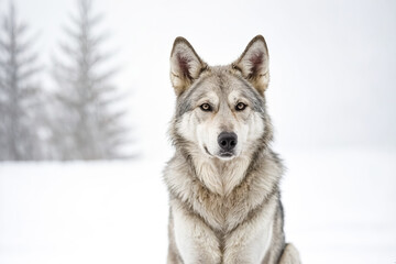 Fototapeta premium Wolf in Winter Wonderland