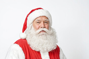 Naklejka premium Santa Claus with a Serious Expression