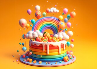 GeneConfectionery artistry, Fantasy food concept, Pastel colors, Playful design elements, Sugar rush theme,rated Image