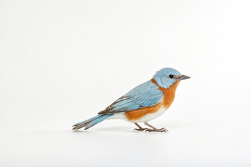 Fototapeta premium Bluebird on White Background