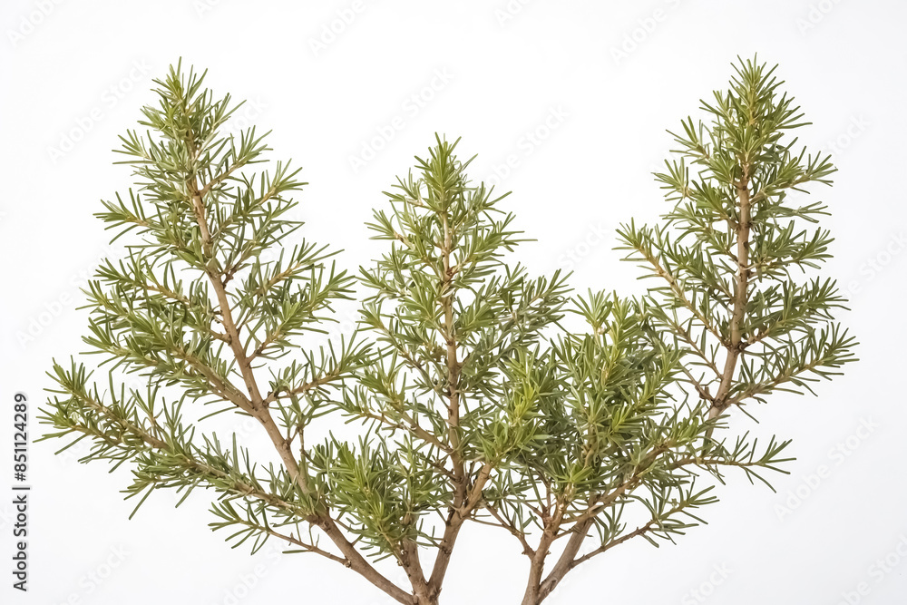 Sticker Green Branch with White Background