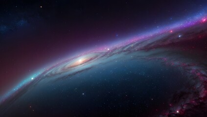 Obraz premium A breathtaking view of a vibrant nebula in deep space, showcasing a mesmerizing array of colors and intricate cosmic formations