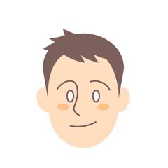 男性の顔のアイコン