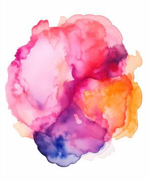 Abstract watercolor background, shape, design element. Colorful hand painted texture. abstract splash background