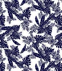 Tropical big leaves pattern