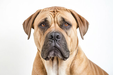 Obraz premium Close-up portrait of a brown Boerboel dog