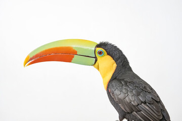 Close Up Of A Toucan's Colorful Beak