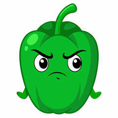 Capsaicin vector illustration, disapproving icon and healthy solder fruit, silhouette, logo, eps file, Capsaicin cartoon character, png On White Background