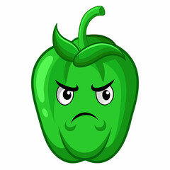 Capsaicin vector illustration, disapproving icon and healthy solder fruit, silhouette, logo, eps file, Capsaicin cartoon character, png On White Background