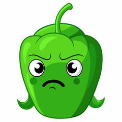 Capsaicin vector illustration, disapproving icon and healthy solder fruit, silhouette, logo, eps file, Capsaicin cartoon character, png On White Background