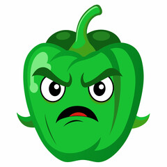 Capsaicin vector illustration, disapproving icon and healthy solder fruit, silhouette, logo, eps file, Capsaicin cartoon character, png On White Background