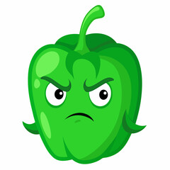 Capsaicin vector illustration, disapproving icon and healthy solder fruit, silhouette, logo, eps file, Capsaicin cartoon character, png On White Background