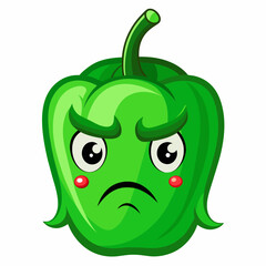 Capsaicin vector illustration, disapproving icon and healthy solder fruit, silhouette, logo, eps file, Capsaicin cartoon character, png On White Background