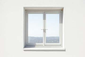 Obraz premium White window with a view