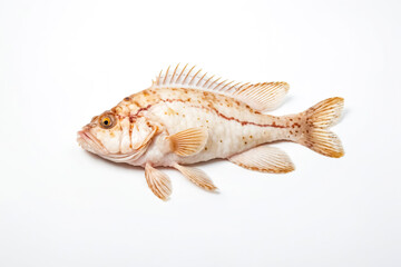 Sea Bass on White Background