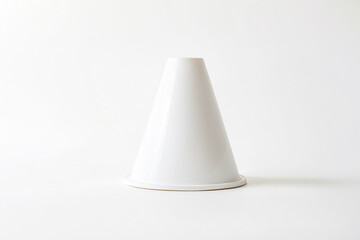 White Ceramic Cone Vase