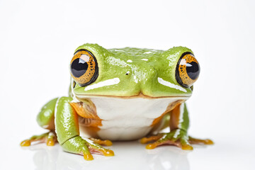 Fototapeta premium Closeup of a Green Tree Frog with Large Eyes