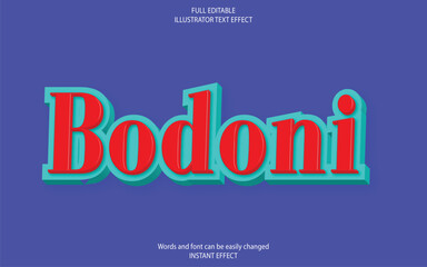 3d vectors Bodoni
