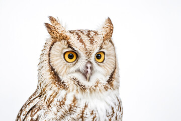 Obraz premium Close-up of a Brown Owl's Face