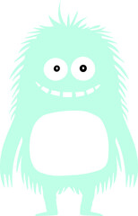 Obraz premium Green Silly Monster