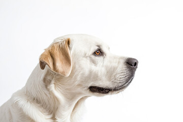 Golden Retriever Dog Head Close Up Profile