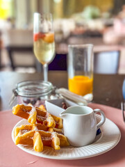 Afternoon tea and desserts in Ao Yon Yai beach in Phuket, Thailand