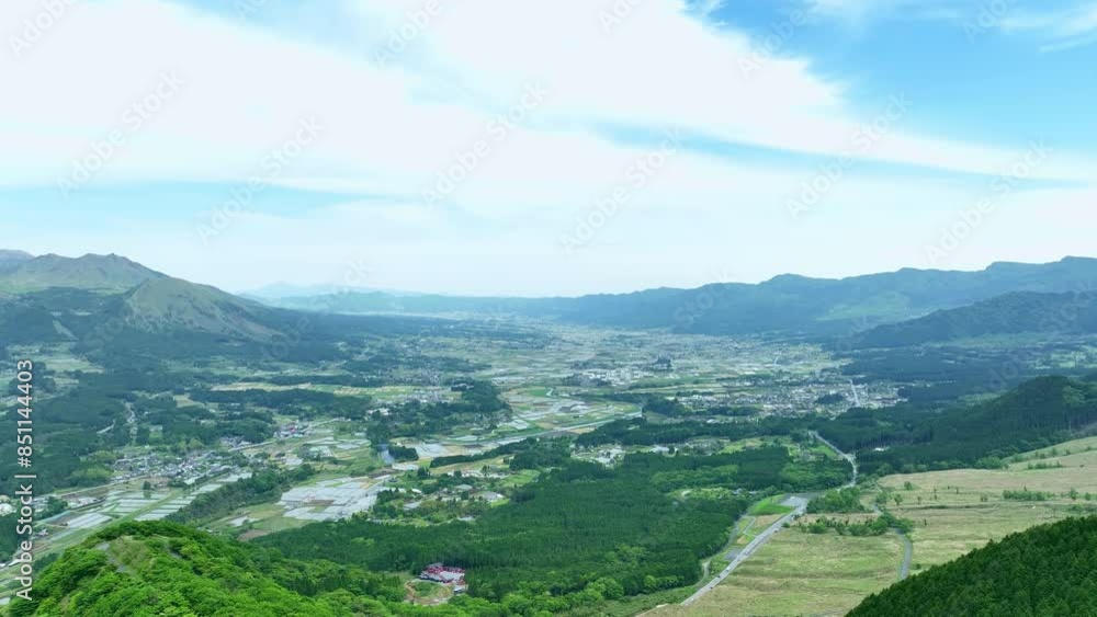 Poster 山林の風景　空撮