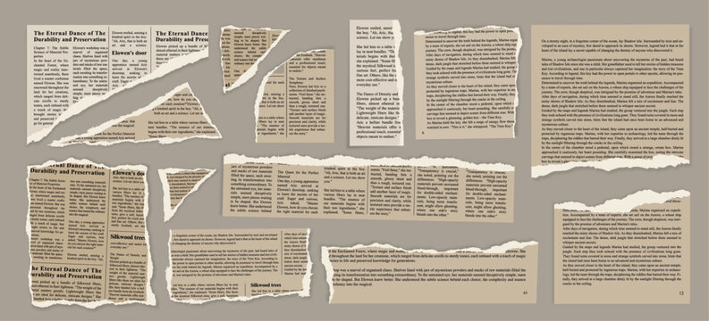 vintage books pages NEWS PAPER RIPPED PAGES torn  with shadows
