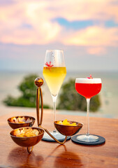 Rooftop bar view in Ao Yon Yai beach in Phuket, Thailand