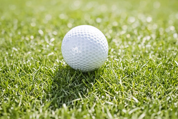 Fototapeta premium Golf ball on green grass