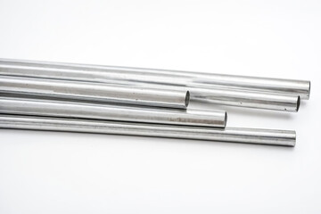 Close Up of Silver Metal Pipes