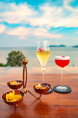 Rooftop bar view in Ao Yon Yai beach in Phuket, Thailand