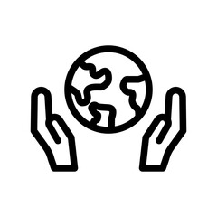 Obraz premium Save The Planet Icon