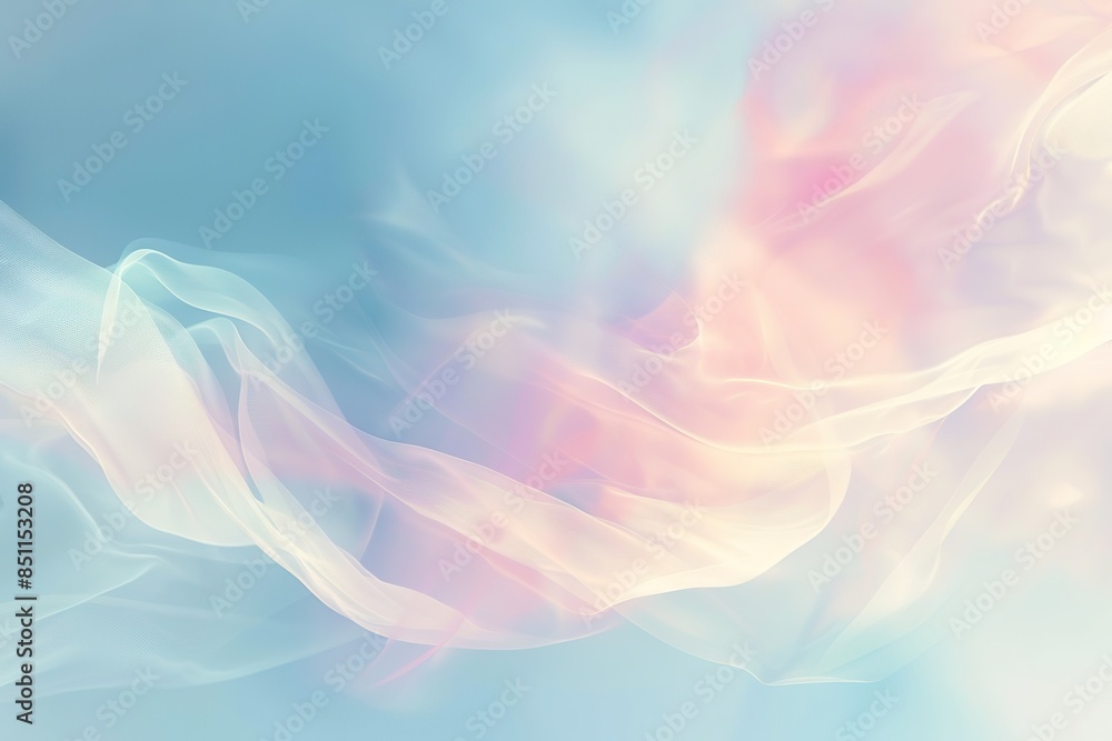 Poster a soft pastel background with gentle gradients and blurred edges, creating an atmosphere of tranquil