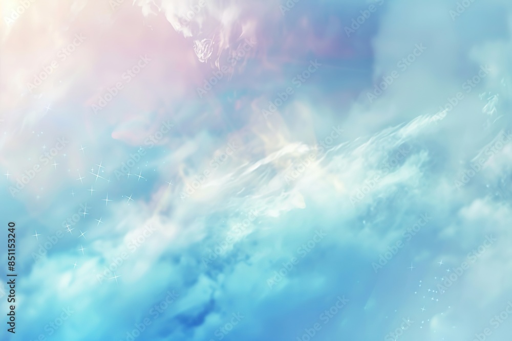 Poster a soft pastel background with gentle gradients and blurred edges, creating an atmosphere of tranquil