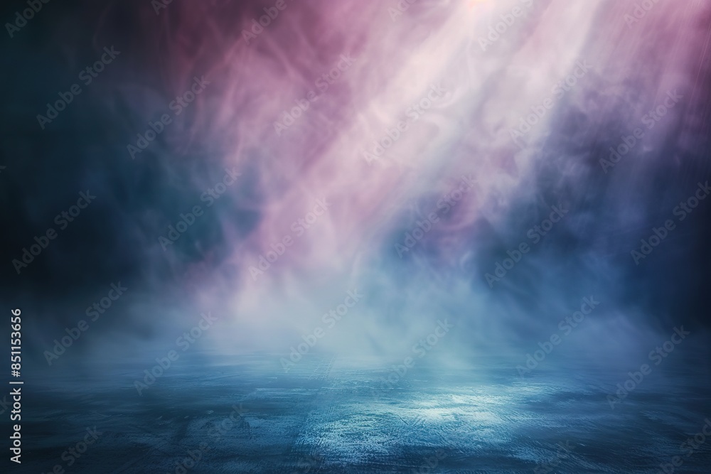 Poster abstract blurred background with light rays and gradient colors, studio room. abstract blurred backg