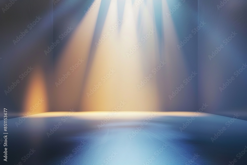 Poster abstract blurred background with light rays and gradient colors, studio room. abstract blurred backg
